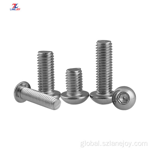 Stainless Steel Hex Socket Screw British And American Round Head Hex Screws Supplier